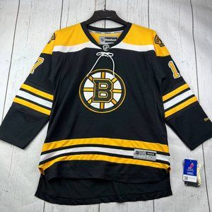 Vintage Boston Bruins Milan Lucic #17 NHL‎ L/XL Reebok Jersey Black Youth New